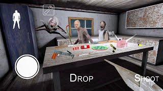 Granny New Update With Unlimited Weapons On Table And Spider Angeline On Walls | Granny New Enemies