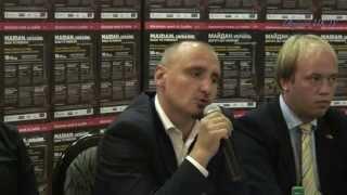 Sergiy Fomenko.(Mandry) at press-conference." Maidan  Ukraine.Road to Freedom", London 10-07-2014.