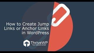 How to create anchor links (jump links) in wordpress. WordPress Care Plans UK, Cornwall and local