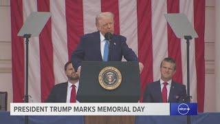 FULL SPEECH | President Trump speaks at Arlington National Cemetery on Memorial Day