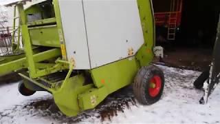 купить Claas rollant 46 сетка+шпагат . Проверка при помощи трактора без сена