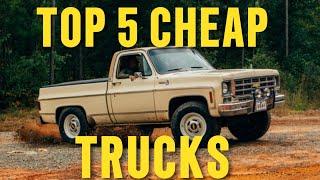 TOP 5 CHEAP TRUCKS (under 5k)