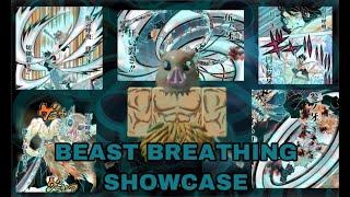 Beast Breathing Showcase AND How To Use Beast Breathing! - Demon Slayer Burning Ashes