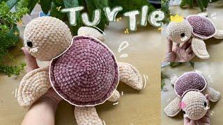 CROCHET TURTLE  How to Crochet a Simple Turtle  Crochet Amigurumi Turtle