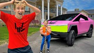 Worlds Strongest Girl VS Bullet Proof Tesla Cybertruck!!