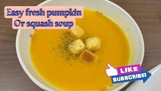 How to make fresh squash soup plus kainan portion