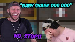 SSundee Sings Baby Shark Using a Voice Changer!