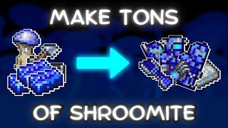 The Quickest Way to Make TONS of Shroomite in Terraria