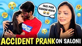 ACCIDENT PRANK ON SALONI | PRANK GONE WRONG @salonimittal2734 | AYUSH YADAV