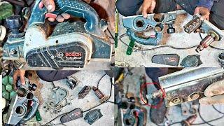 Bosch GHO 6500 planer machine repair , bearing change , details video