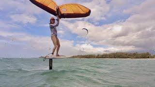 Big winds and small bumps, this is summertime winging on Maui.