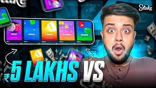 ₹5,00,000 Vs 5 Stake Originals Games..