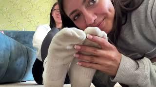 Elisha & Tia - Sock Smelling (3 minutes)