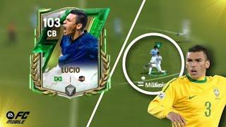 103 LUCIO IS THE BEST CB RIGHT NOW FC MOBILE BEST CB || LUCIO FC MOBILE