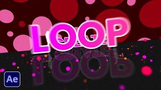 Create Seamless Text Tunnel Loops in After Effects | Tutorial