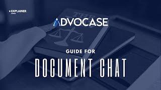 How to Use ADVOCASE's Document Chat Feature for Seamless Legal Drafting | Step-by-Step Guide