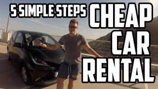 CHEAP CAR RENTAL IN 5 SIMPLE STEPS - TrekTrendy guide