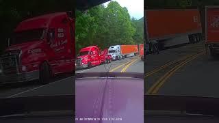 Semi Truck Wreck #truck #truckesvlogs #truckdriver #trucker #truckernews #trucking #wrecker