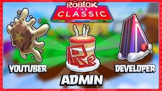 How to get The Admin Cake, Developer Cake, and Star Creator Pie (Roblox Classic Event)