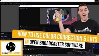 How to use color correction and camera matching tools in OBS