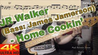 JR Walker (Bass: James Jamerson) - Home Cookin [BASS COVER] with notation and tabs