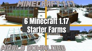 6 More Minecraft 1 17 Survival Starter Farms YOU WILL NEED | Easy Farm Tutorial for Minecraft 1 17 U