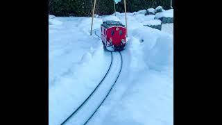 Gscale garden train in snow