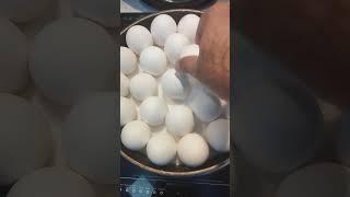 Bowl  full of boiled White  eggs