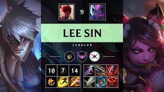 Lee Sin Jungle vs Evelynn: Triple Kill, Unstoppable - KR Master Patch 14.22