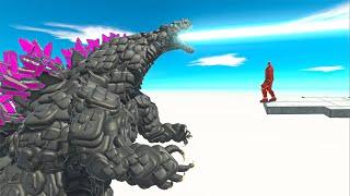 Godzilla 2000 VS. Big and Little Size Units - Animal Revolt Battle Simulator