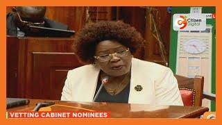 Alice Wahome vetted for the position of Water Cabinet Secretary