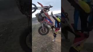 Plastic quality test on the KTM EXC 300 TPI #shorts #hardenduro #enduro #hillclimb #fails #эндуро