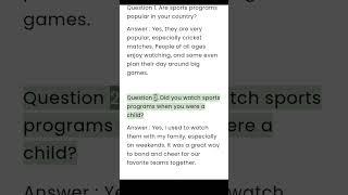 IELTS Speaking Part 1: IELTS Speaking Questions with Answers  #shorts #spokenenglish