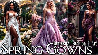 Spring Fantasy Gowns - AI Art & Fashion