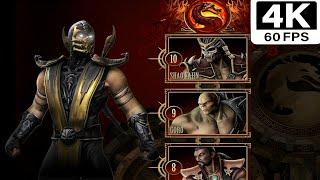 MORTAL KOMBAT Scorpion Klassic Tower Gameplay 4K 60FPS