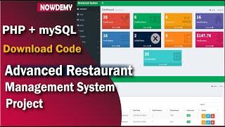 Online Restaurant Management System in PHP mySQL| Food Ordering website in PHP