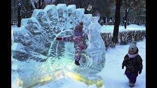 Free-time в Сквере Металлургов или венец «Cталинского ампира». Новогодняя прогулка.