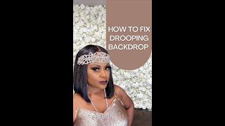HOW TO FIX HEAVY FLOWER WALL BACKDROP| LIVING LUXURIOUSLY FOR LESS