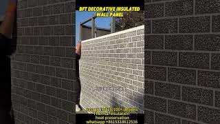 BFT sandwich panels: Installation and Final Transformation