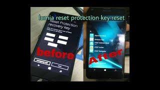 Lumia 640 Reset protection recovery key solution