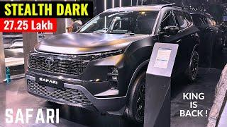 New Tata Safari Stealth Dark Edition 2025 - BOLD Looks, Alloys, Price, Features | Safari Stealth SUV