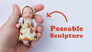 How to Sculpt a Poseable  Baby Doll in Polymer Clay