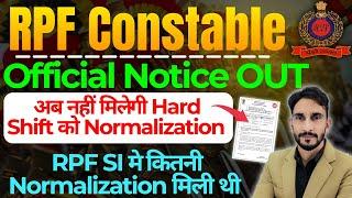 RPF Constable New Notice Normalization बंद| RPF SI मे कितनी Normalization मिली थी| CUT-OFF 2025