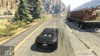 GTA V: Driving 387 kmh (240 mph) with vehicle mod (Realistic Driving mod early development stage)