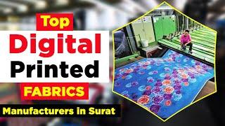 Digital Printed Fabrics | Top Digital Printed Fabric Manufacturers in Surat |Fabric Wholesale Market