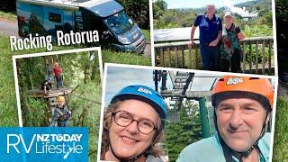 Rotorua NZ Adventure  #travelnz #motorhome #rvlifestyle #rotorua #caravan #rvlife #zipline #lüge