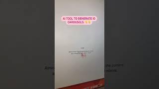 AI Carousel Generator For Social Media