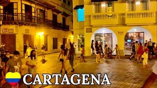 CLOCK TOWER AT NIGHT CARTAGENA , COLOMBIA  JANUARY 2021