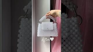 Сумочка из белых бусин  (instagram - nadin.jewelry) Beaded white bag  Trends 2023