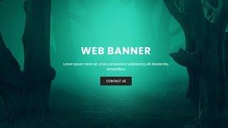 Full screen responsive banner with css flexbox | flexbox examples